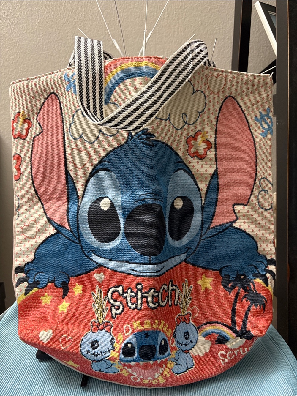 Disney Stitch Canvas Tote Bag - Blue & Pink
NWOT🌸